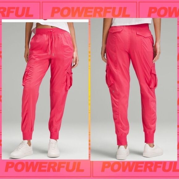 Lululemon Dance Studio Relaxed-Fit Mid-Rise Cargo Jogger Glaze pink large NWT - Picture 6 of 7
